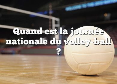 Quand est la journée nationale du volley-ball ?